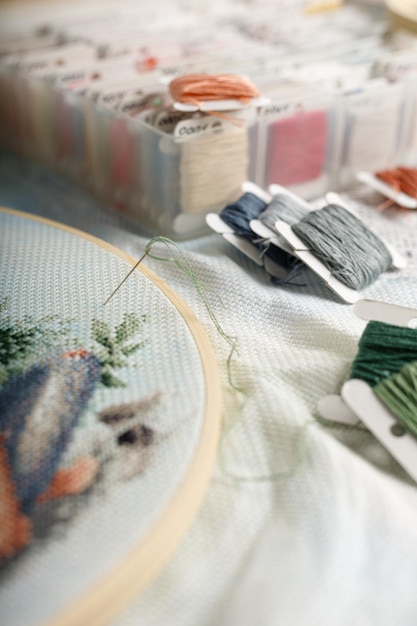 atelier broderie masa de lucru